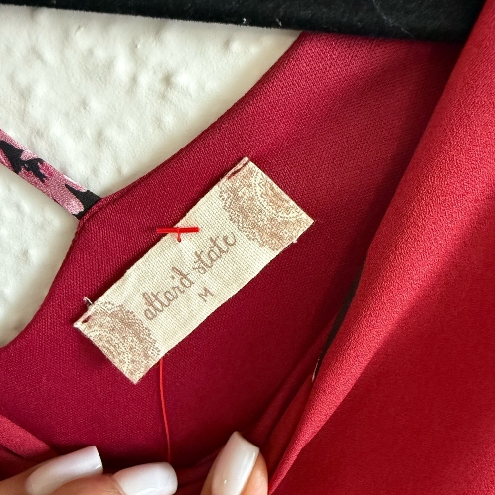 Altar'd State Crimson Dress Size M - Picture 3 of 6